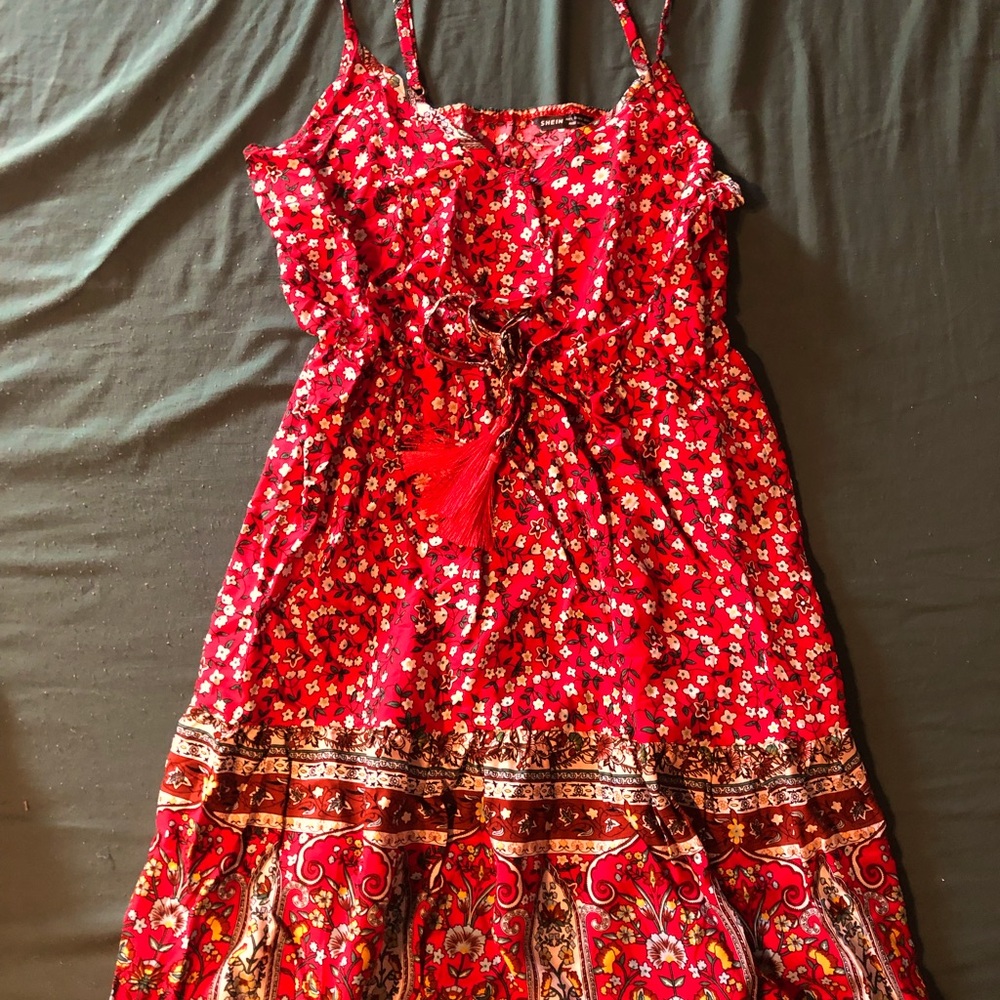 Shein summer dress with tassels